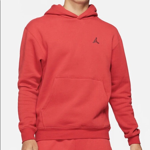 Nike Jordan Essentials Fleece Pullover Hoodie Red Men's Size M and L